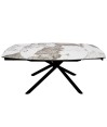 Table Repas GLORIA 1m60 céramique Pandora extensible 10 personnes Table Repas GLORIA 1m60 céramique Pandora extensible 10 personnes