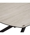 Table Repas GLORIA 1m30 céramique Travertin extensible 8 personnes
