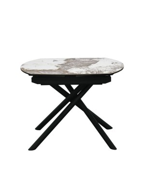 Table Repas GLORIA 1m30 céramique Pandora extensible 8 personnes fermée