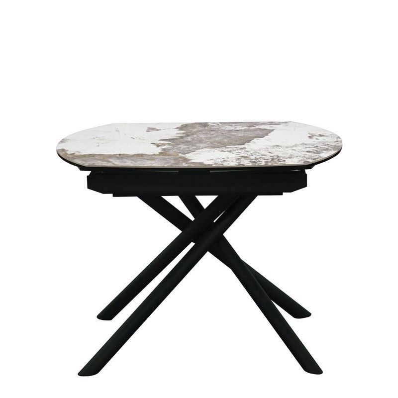 Table Repas GLORIA 1m30 céramique Pandora extensible 8 personnes Table Repas GLORIA 1m30 céramique Pandora extensible 8 personnes