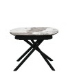 Table Repas GLORIA 1m30 céramique Pandora extensible 8 personnes Table Repas GLORIA 1m30 céramique Pandora extensible 8 personnes