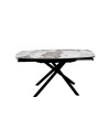 Table Repas GLORIA 1m30 céramique Pandora extensible 8 personnes Table Repas GLORIA 1m30 céramique Pandora extensible 8 personnes