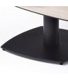 Table basse 2 plateaux pivotants céramique Travertin TONGA