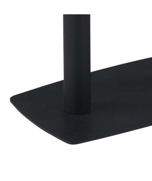 base métal laqué epoxy noir Table repas Elsa