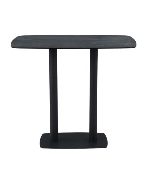 table à manger haute ELSA plateau céramique Shadow 6 personnes design industriel