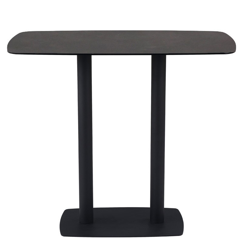 Table repas haute Elsa Acier Corten 6 personnes Table repas haute Elsa Acier Corten 6 personnes