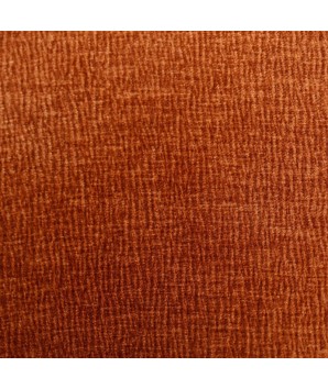 lot de 2 chaises repas CHRISTINA zomm tissu terracota enveloppante pied métal retro chic