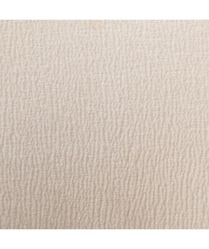 lot de 2 chaises repas CRISTINA zoom tissu beige enveloppante pied métal retro chic