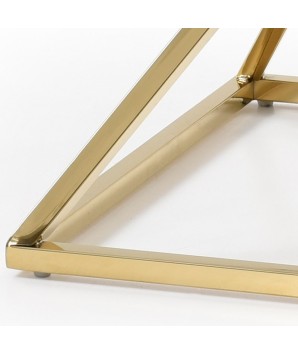 bout de canapé doré pyramidal Art Déco LOUXOR – Hollywood Regency