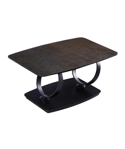 Table basse SATURNE Acier Corten rectangulaire