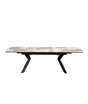 table a manger 10 personnes extensible Nina planteau céramique pandora ouverte