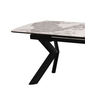 table de repas design Nina céramique pandora détail pied