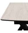 Table a manger 8 10 personnes NINA céramique Travertin extensible