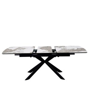 Table Repas VIRGINIA Céramique Pandora Extensible 8 Pers