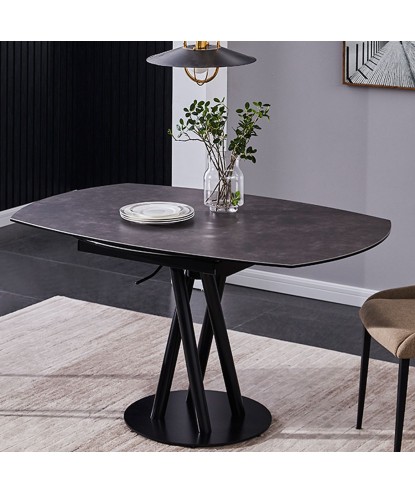 Table repas SARA Acier Corten extensible 6-8 personnes