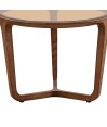 Table basse verre sépia bois noyer SYMPHONIE Petit modèle Table basse verre sépia bois noyer SYMPHONIE Petit modèle