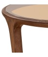Table basse verre sépia bois noyer SYMPHONIE Petit modèle Table basse verre sépia bois noyer SYMPHONIE Petit modèle