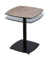 Coin canapé TONGA Wood clair 2 plateaux pivotants
