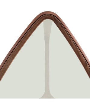 coin canapé bois et verre BOLERO vue dessu pointe triangulaire