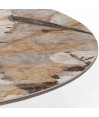 Table Basse Ronde Pied Cylindrique Plateau Céramique CASSIOPEE