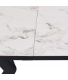 Table repas extensible design industriel ANGELINA cold jade Table repas extensible design industriel ANGELINA cold jade