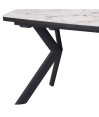 Table repas extensible design industriel ANGELINA cold jade Table repas extensible design industriel ANGELINA cold jade