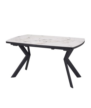 Table repas extensible design industriel ANGELINA cold jade