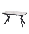 Table repas extensible design industriel ANGELINA cold jade Table repas extensible design industriel ANGELINA cold jade