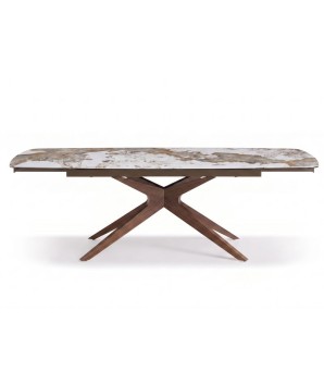 table salle a manger extensible 10 personnes EVA ceramique patagonia ouverte