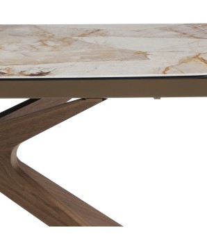 table de salle a manger ceramique extensible EVA patagonia zoom plateau