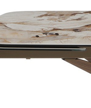 table repas ceramique extensible 10 personnes EVA patagonia detail rallonge fermee