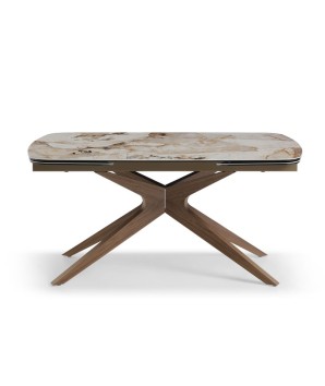 table salle a manger extensible 10 personnes EVA ceramique patagonia fermee