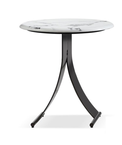 Bout-de-canape-rond-futuriste-CORALIE-pied-metal-plateau-pierre-microcristaline