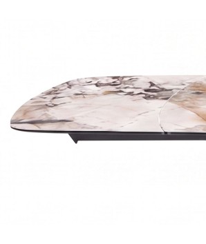 table de repas contemporaine OLYMPIA zoom rallonge céramique patagonia
