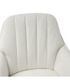 Lot de 2 chaises repas pivotantes OPHELIA Aragon Tissu Blanc Lot de 2 chaises repas pivotantes OPHELIA Aragon Tissu Blanc