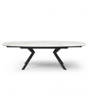 Table à manger extensible 8-10 personnes OPHELIA Céramique Cold jade