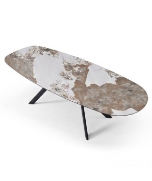 Table à manger extensible 8-10 pers OPHELIA Céramique Pandora