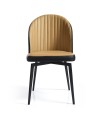 Lot de 2 chaises repas pivotantes ORNELLA Tissu Camel Lot de 2 chaises repas pivotantes ORNELLA Tissu Camel