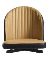 Lot de 2 chaises repas pivotantes ORNELLA Tissu Camel Lot de 2 chaises repas pivotantes ORNELLA Tissu Camel