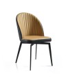 Lot de 2 chaises repas pivotantes ORNELLA Tissu Camel Lot de 2 chaises repas pivotantes ORNELLA Tissu Camel