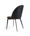 Lot de 2 chaises repas pivotantes ORNELLA Tissu Camel Lot de 2 chaises repas pivotantes ORNELLA Tissu Camel