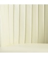 Lot de 2 chaises repas pivotantes ORNELLA Tissu Blanc
