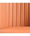 Lot de 2 chaises repas pivotantes ORNELLA Tissu Orange Lot de 2 chaises repas pivotantes ORNELLA Tissu Orange