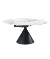 Table à manger ronde extensible 4-6 personnes ORNELLA Table à manger ronde extensible 4-6 personnes ORNELLA