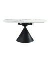 Table à manger ronde extensible 4-6 personnes ORNELLA Table à manger ronde extensible 4-6 personnes ORNELLA