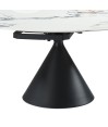 Table à manger ronde extensible 4-6 personnes ORNELLA Table à manger ronde extensible 4-6 personnes ORNELLA