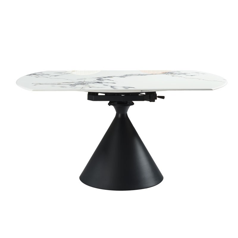 Table à manger ronde extensible 6-8 personnes ORNELLA Table à manger ronde extensible 6-8 personnes ORNELLA