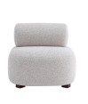 Fauteuil de salon design ALASKA Tissu Gris Fauteuil de salon design ALASKA Tissu Gris