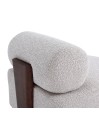 Fauteuil de salon design ALASKA Tissu Gris Fauteuil de salon design ALASKA Tissu Gris