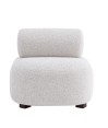 Fauteuil de salon design ALASKA Tissu Blanc Fauteuil de salon design ALASKA Tissu Blanc